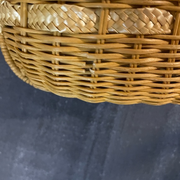 Vintage Wicker Crossbody Purse Coastal Cowgirl Boho Summer Basket Bag - Picture 13 of 15